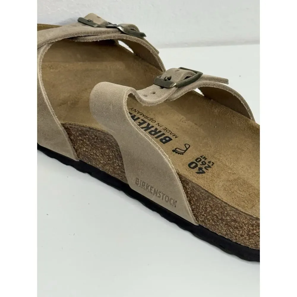 Birkenstock NEW No BOX Franca Sandals Slides Brown 40 Leather Womens Ladies